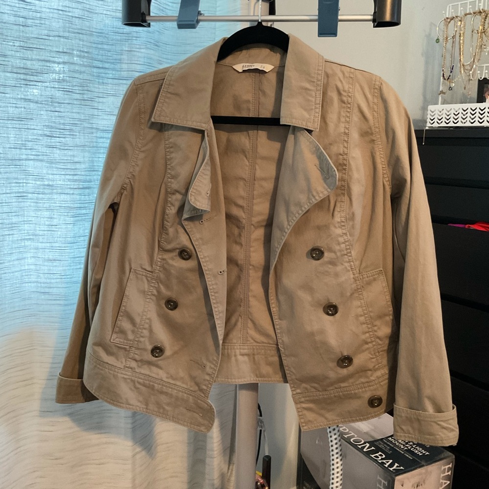 Old navy khaki blazer coat